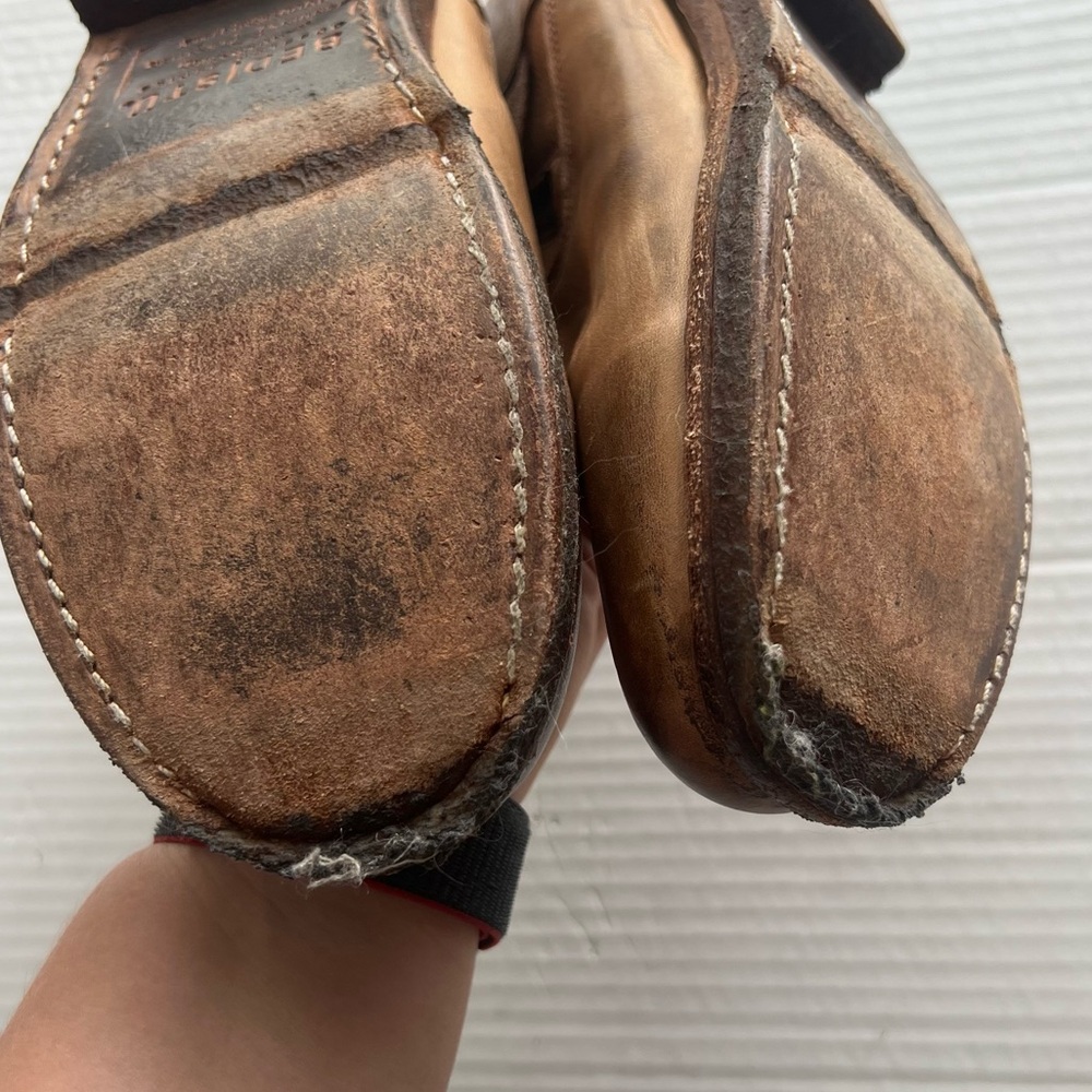 Bed Stu Women’s Tan Brown Spunky Motorcycle Boots Size 8.5 - Picture 8 of 11